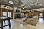 Terrace level living room